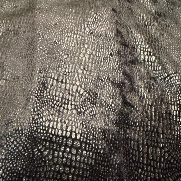 Avenue Black Faux Leather Snakeskin Pencil Skirt Women’s Size 26 Plus - Picture 4 of 6